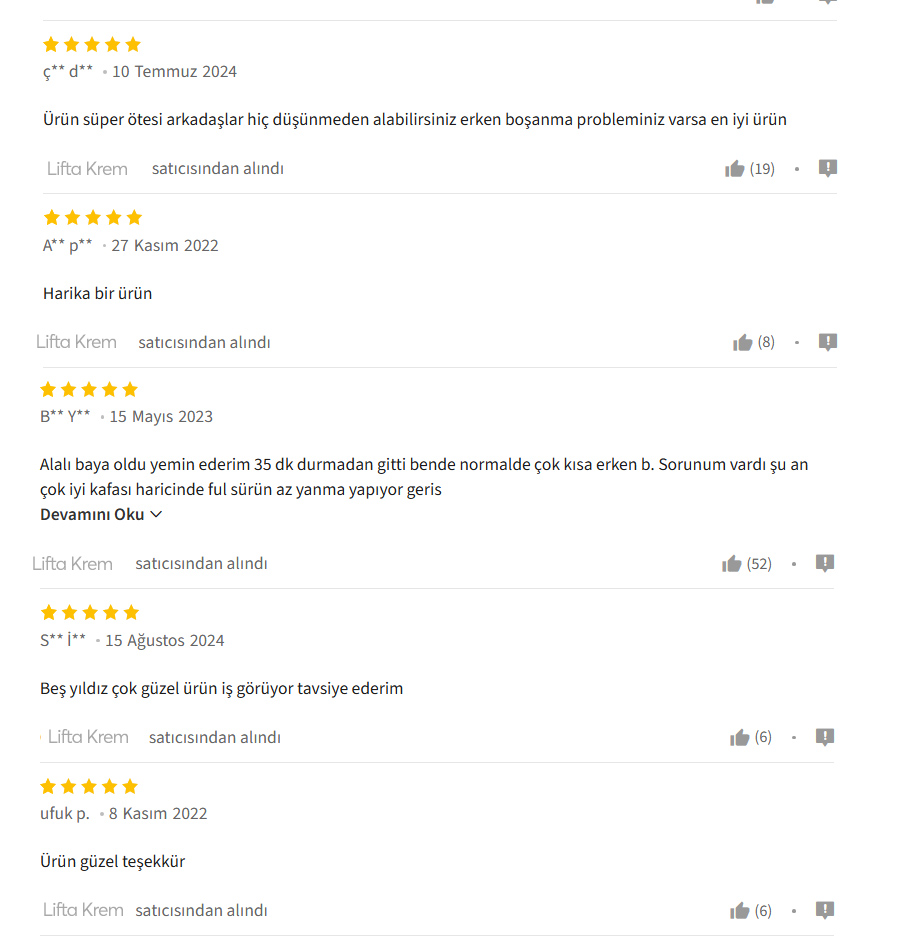 Lifta Performans Kremi